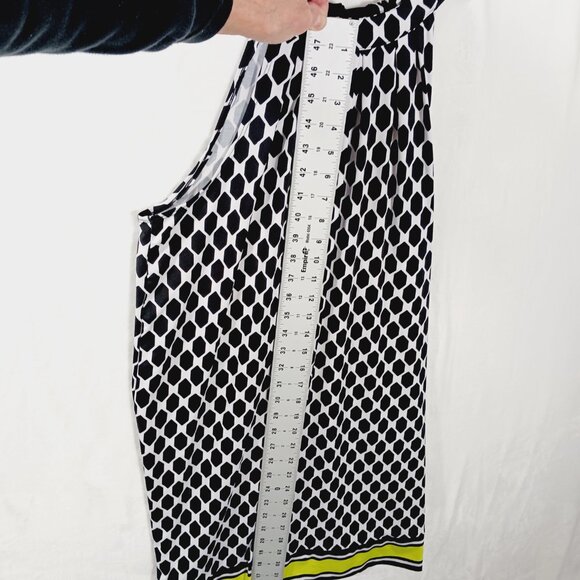 Mudd Pie, M (8 - 10) Halter, Tie Back Dress, Black & White Geometric Print - Picture 10 of 13